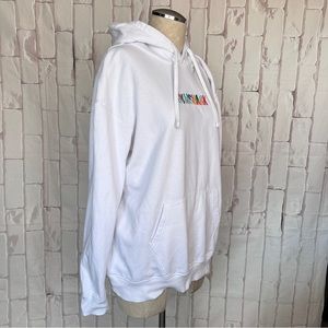Gymshark | Tops | Gymshark Sundae Graphic Oversized Hoodie White | Poshmark